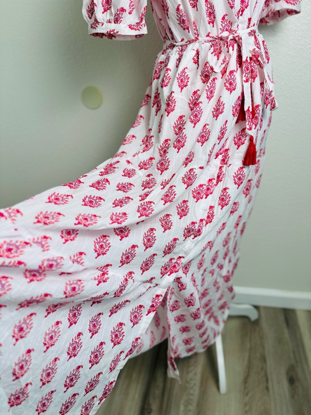Roller Rabbit x Target Women’s Bouquet Short Sleeve Maxi Dress In Pink Size M - Picture 6 of 10